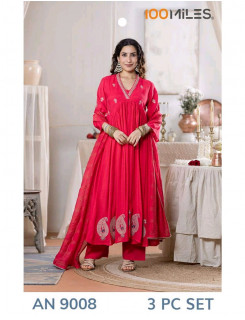 100 Miles Kurti AN9008 Readymade Dress Size Set at Wholesale Rate