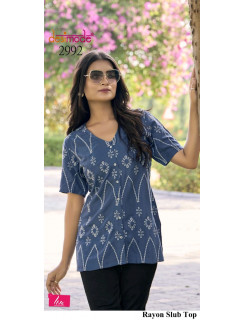 Desimode DN2992 Rayon Ladies Tops Size Set at Wholesale Rate