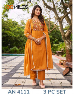 100 Miles Kurti AN4111 Readymade Dress Size Set at Wholesale Rate