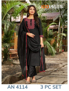 100 Miles Kurti AN4114 Readymade Dress Size Set at Wholesale Rate