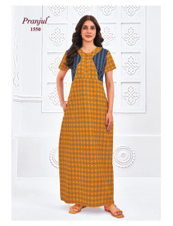 Pranjul Pragati Nighty Vol 15 XL Night Dress Catalog at Wholesale Rate