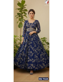 Anju Fabrics Hu7415 Designer Wedding Party Salwar Suits Size Set at Wholesale Rate Anju Fabrics Hu7415 Designer Wedding Party Salwar Suits Size Set at Wholesale Rate