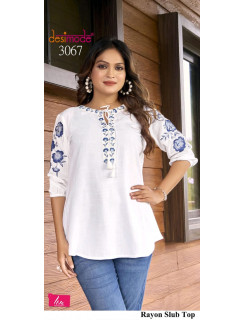 Desimode DN White Ladies Tops Size Set at Wholesale Rate Desimode DN White Ladies Tops Size Set at Wholesale Rate