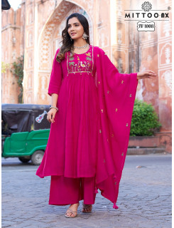 Mittoo Nx Dno1008 Readymade Dress Size Set at Wholesale Rate