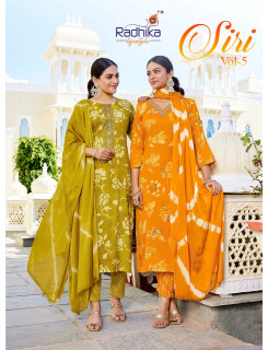 Radhika Lifestyle Siri Vol 5 Printed Salwar Kameez Catalog at Wholesale Rate
