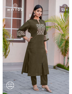 Mittoo Kurti Samyaa Kurtis With Bottom Catalog at Wholesale Rate Mittoo Kurti Samyaa Kurtis With Bottom Catalog at Wholesale Rate