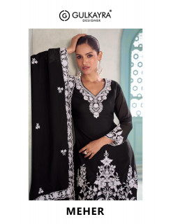 Gulkayra Meher Embroidery Salwar Kameez Catalog at Wholesale Rate 