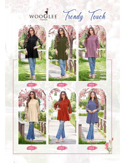 Wooglee Fashion Trendy Touch Rayon Kurtis Catalog at Wholesale Rate