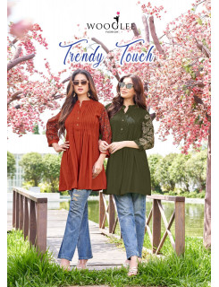 Wooglee Fashion Trendy Touch Rayon Kurtis Catalog at Wholesale Rate