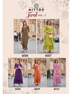 Mittoo Kurti Toral Vol 2 Kurtis With Bottom Catalog at Wholesale Rate Mittoo Kurti Toral Vol 2 Kurtis With Bottom Catalog at Wholesale Rate