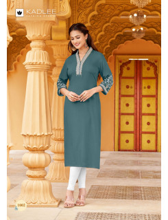 Kadlee Ladlee Vol 2 Rayon Kurti Catalog at Wholesale Rate