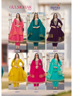 Radhika Lifestyle Gulmohar Vol 6  Anarkali Suits Catalog at Wholesale Rate