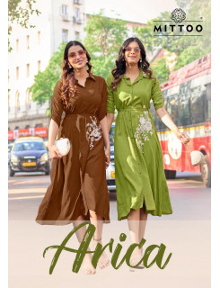 Mittoo Kurti Arica One Piece Dress Catalog at Wholesale Rate