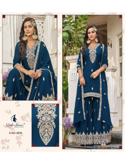 Ladies Flavour Dno3376 Embroidery Salwar Kameez Size Set at Wholesale Rate