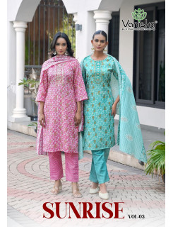 Vaniska Sunrise Vol 3 Printed Salwar Kameez Catalog at Wholesale Rate Vaniska Sunrise Vol 3 Printed Salwar Kameez Catalog at Wholesale Rate