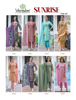 Vaniska Sunrise Vol 3 Printed Salwar Kameez Catalog at Wholesale Rate