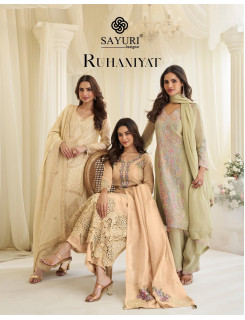 Sayuri Designer Ruhaniyat Designer Wedding Party Salwar Suits Catalog at Wholesale Rate