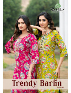 Vaniska Trendy Barlin One Piece Dress Catalog at Wholesale Rate