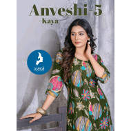 Kaya Kurti Anveshi Vol 5 Kurtis With Bottom Catalog at Wholesale Rate