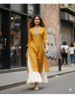 Aarvee Creation Palazzo Kurti Palazzo Set Catalog  at Wholesale Rate