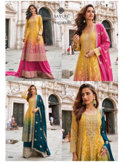 Sayuri Designer Sugandh Designer Wedding Party Salwar Suits Catalog at Wholesale Rate