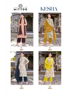 Mittoo Kurti Kesha Printed Salwar Kameez Catalog at Wholesale Rate