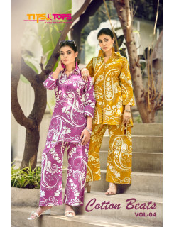 Tips And Tops Cotton Beats Vol 4 Co Ord Set Catalog at Wholesale Rate