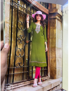 Wooglee Fashion Barbella Vol 14 Rayon Kurti Catalog at Wholesale Rate