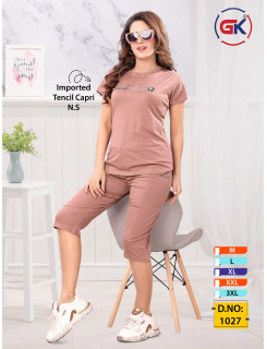 GK Fashion Capry Night Dress Catalog at Wholesale Rate