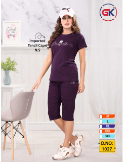 GK Fashion Capry Night Dress Catalog at Wholesale Rate