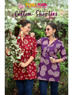 Tips And Tops Cotton Shorties Vol 9 Ladies Tops Catalog at Wholesale Rate