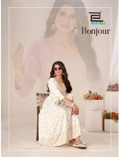 Blue Hills Bonjour Anarkali Kurti Catalog at Wholesale Rate