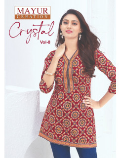 Mayur Creation Crystal Vol 8 Ladies Tops Catalog at Wholesale Rate