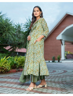 Aarvee Creation Setwise 2 Cotton Salwar Kameez Size Set at Wholesale Rate