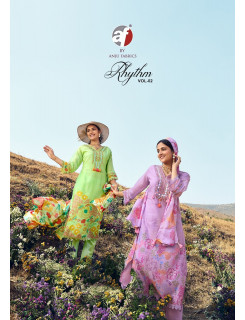 Anju Fabrics Rhythm Vol 2 Embroidery Salwar Kameez Catalog at Wholesale Rate Anju Fabrics Rhythm Vol 2 Embroidery Salwar Kameez Catalog at Wholesale Rate
