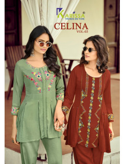 Karissa Celina Vol 3 Co Ord Set Catalog at Wholesale Rate