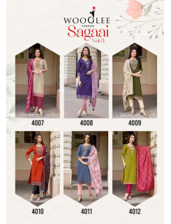 Wooglee Fashion Sagaai Vol 3 Readymade Dress Catalog at Wholesale Rate