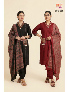 Ossm Style 115 Cotton Salwar Kameez Catalog at Wholesale Rate