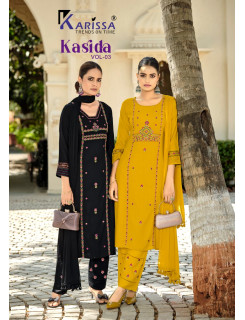 Karissa Kasida Vol 3 Readymade Dress Catalog at Wholesale Rate