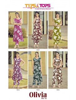 Tips And Tops Olivia Vol 4 Co Ord Set Catalog at Wholesale Rate