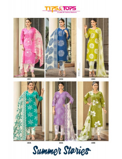 Tips And Tops Summer Stories Printed Salwar Kameez Catalog at Wholesale Rate