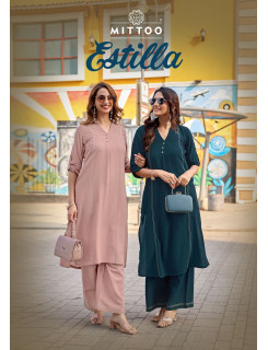 Mittoo Kurti Estilla Kurtis With Bottom Catalog at Wholesale Rate Mittoo Kurti Estilla Kurtis With Bottom Catalog at Wholesale Rate