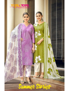 Tips And Tops Summer Stories Printed Salwar Kameez Catalog at Wholesale Rate