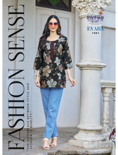 Radhika Lifestyle Evara Rayon Kurti Catalog at Wholesale Rate