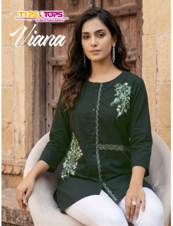 Tips And Tops Viana Cotton Kurtis Catalog at Wholesale Rate