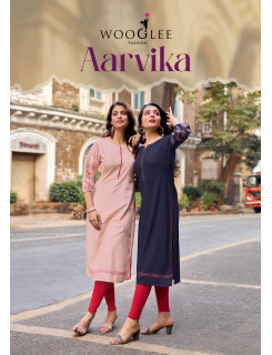Wooglee Fashion Aarvika Rayon Kurti Catalog at Wholesale Rate
