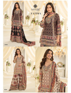 Sayuri Designer Fatema Designer Wedding Party Salwar Suits Catalog at Wholesale Rate