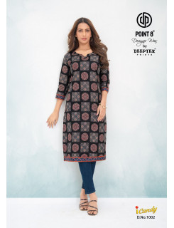 Deeptex Point 8 I Candy Cotton Kurtis Catalog at Wholesale Rate