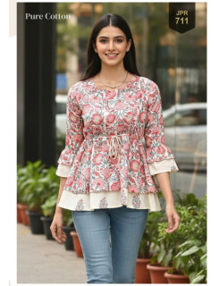 Aarvee Creation Prisha Cotton Kurtis Catalog at Wholesale Rate