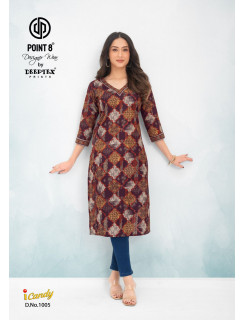 Deeptex Point 8 I Candy Cotton Kurtis Catalog at Wholesale Rate